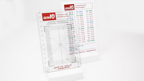 Gem10®️ Trading and Sports Card Centering Tool - Black